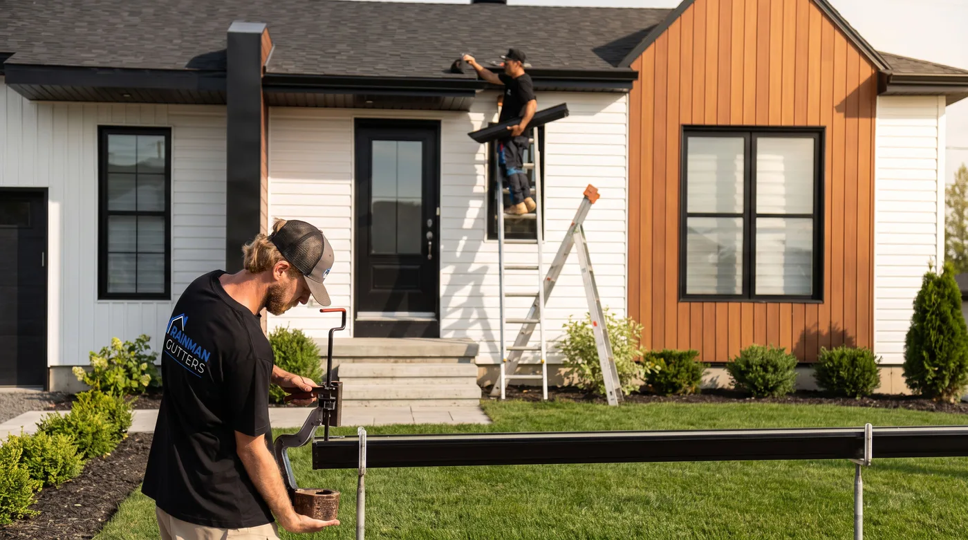 Installation de gouttières adaptée à votre maison par notre équipe locale